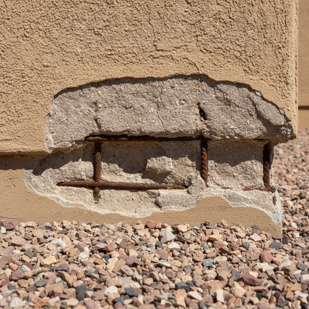 Why Stem Walls Corrode and Spall in Arizona Homes